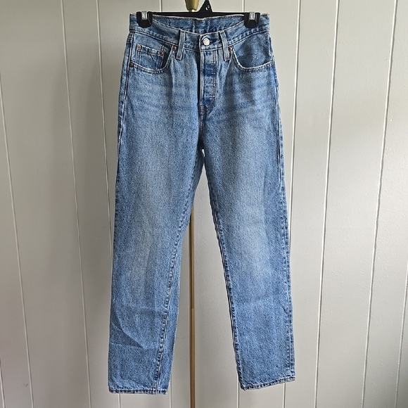 Levi's Denim - Levi's 501 Light Blue Straight Jeans